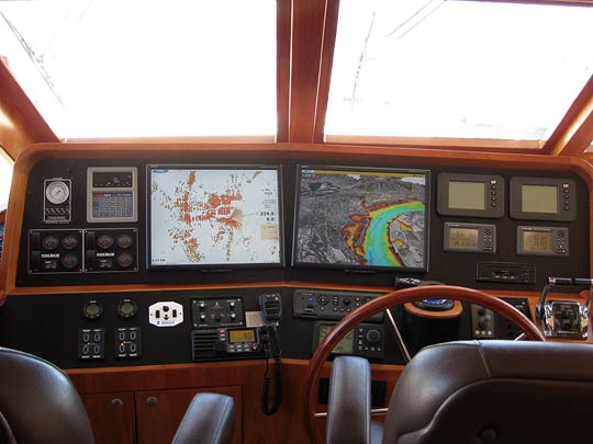 Complete Furuno NavNet3D system - Furuno CH300BB Sonar - Full complement of electronics in Pilot House